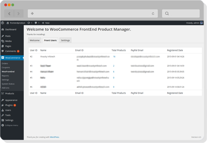 Woocommerce frontend pro product manager Woocommerce frontend pro product manager