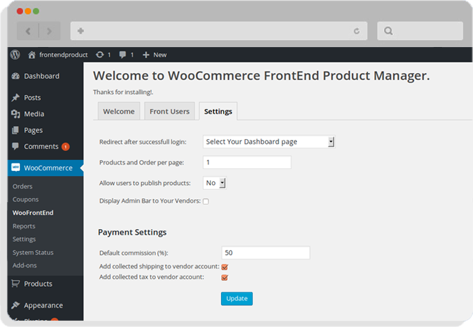 woocommerce frontend plugin woocommerce frontend plugin